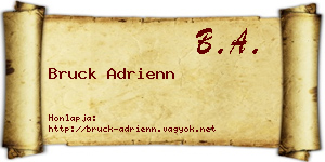 Bruck Adrienn névjegykártya